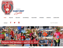 Tablet Screenshot of palmettohalfmarathon.com